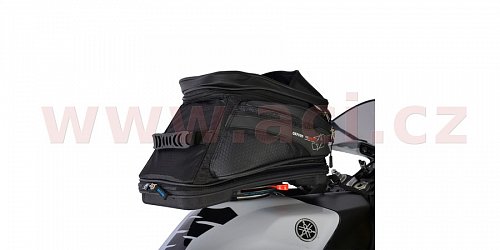 tankbag na motocykl Q20R Adventure QR, OXFORD - Anglie (černý, s rychloupínacím systémem na víčka nádrže, objem 20 l)